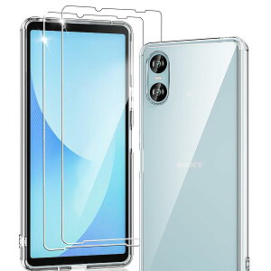 Sony Xperia 10 VI �p �P�[�X �N���A �ϏՌ� SO-52E SOG14 �K���X�t�B�����t�� �ČRMIL�K�i �X�g���b�v�z�[���t�� ���ϖh�~ SGS�F�� �G�N�X�y���A10 VI �J�o�[