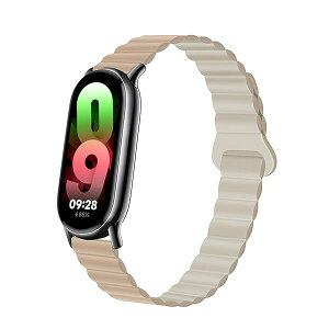 �}�O�l�b�g�o���h Xiaomi Smart Band 10 / 9 / 8 �Ή� �o���h ���z�������[�v ���R���� �����x���g ���͂Ȏ��C�N���X�v�t�� Xiaomi Mi Band 10 / 9 / 8 �p�x���g - �z���C�g