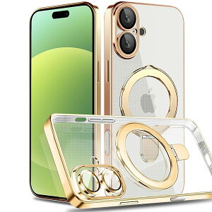 iPhone 16 �p �P�[�X MagSafe�Ή� �����O�t�� �N���A ���b�L���H �J�o�[ �ԍڃz���_�[�Ή� ���@�\ �����Y�ی� ���^�y�� �ϏՌ��\�� �����_�炩��TPU �A�C�t�H��16 �p ���C�J�o�[ �N���A�P�[�X�iiPhon