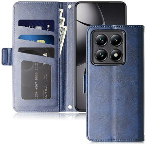 Xiaomi 14T Pro �P�[�X �蒠�^ �J�[�h ���[ �V���I�~14t �v�� ����PU ���z �J�o�[ (�u���[, Xiaomi 14T Pro)