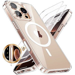 �yAi�J�����R���g���[���J�o�[���� �x���Ȃ��z iPhone 16 Pro �p�� �P�[�X �ČRMIL�K�i �N���A ���ςȂ� MagSafe�[�d�Ή� 2X�X�N���[���ی�t�� �l�C �ϏՌ� �ϋv�� SGS�F�� ��phone 16 Pro �p�� �P�[�X 