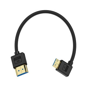 8K Z HDMI ~jHDMI ϊP[u LA UHD 48Gbps _炩 Mini-HDMI to HDMI ϊA_v^[AL^ HDMI 2.1 Ki ɔ Mini-HDMI P[u 0.3m
