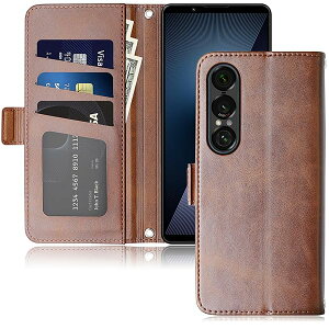 Ή Xperia 1 VII P[X 蒠^ XQ-FS44 SO-51F SOG15 Ή J[h [ PU ϏՌ z Jo[ (uE, Xperia 1 VII)