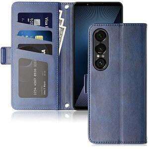 Ή Xperia 1 VII P[X 蒠^ XQ-FS44 SO-51F SOG15 Ή J[h [ PU ϏՌ z Jo[ (u[, Xperia 1 VII)