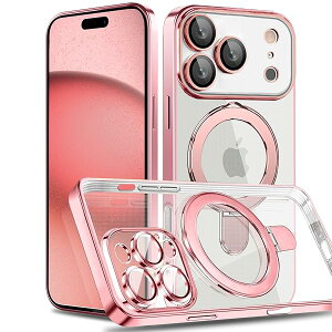 iPhone 17 Pro p P[X MagSafeΉ Ot NA bLH Jo[ ԍڃz_[Ή @\ Yی ^y ϏՌ\ _炩TPU ACtH17 Pro p CJo[ NAP[X