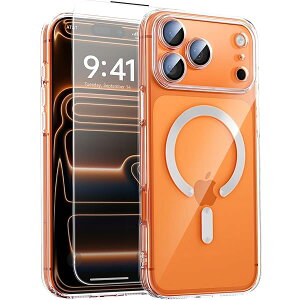 y{̂̐FElCܐFz iPhone 17 Pro p P[X }Olbg MagSafe[dΉ ̌^Yی ςȂ 1XXN[یt ČRMILKi Xgbvz[L phone 17 Pro p P[X 6