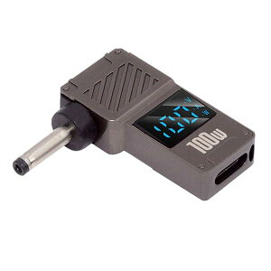USB-C �^�C�vC �X�}�[�g LED �f�B�X�v���C���͂��� 100W �o�� DC 35x135mm �W���b�N�d�� 20V 5A PD �[�d