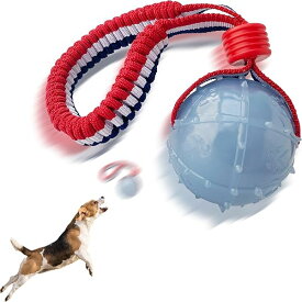 2025年の新しい ペットボール、犬用おもちゃボール、ロープ付きおもちゃ犬用ボール、ペット