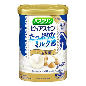 【全商品ポイント10倍 6/4(火)20:00～6/5(水)23:59】バスクリン ピュアスキン しっとり肌 600g（約30回分） ×15個（1ケース） /浴用化粧料 /フローラルブーケの香り /クリームホワイト色のお湯 (にごりタイプ)