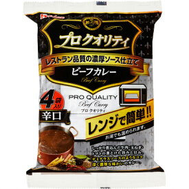 ハウス　プロクオリティ　ビーフカレー4袋入り　辛口　680g（170g×4袋）×36個