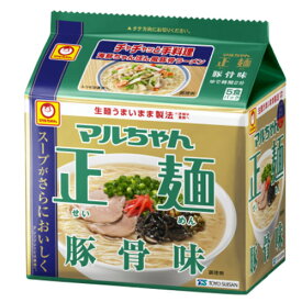 東洋水産　マルちゃん正麺 豚骨味　 5食パック（445g）×6個×2セット