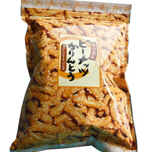 中野製菓 味の逸品 ピーナッツかりんとう 320g×8個 / 香ばしいピーナッツ入り / チャック付き