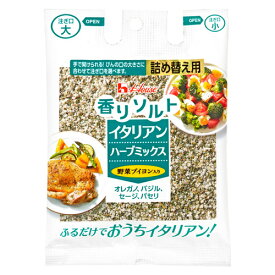 【全商品ポイント10倍 4/24(水)20:00～4/25(木)23:59】ハウス食品　香りソルト　イタリアンハーブミックス袋入り 37g×10個×2セット