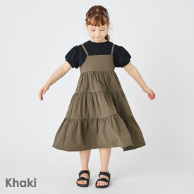 【送料無料】Tシャツ＆ワンピース セットアップ | キッズ ベビー 子供 子供服 キッズ服 女の子 夏服 夏物 ワンピース ワンピ キッズワンピ キッズワンピース スカート 保育園 ラッシュガード 日焼け対策 紫外線対策 uv uvカット 速乾 水陸両用 海 川 水遊び 外遊び 24SS