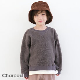 【 SALE 52%OFF】ボア トレーナー| キッズ ベビー 子供 子供服 キッズ服 女の子 ガールズ 男の子 ボーイズ 秋冬物 長袖 トップス トレーナー ボアトレーナー ボア ビッグシルエット 保育園 防寒 暖かい ふわふわ もこもこ 23AW