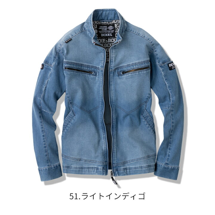 楽天市場】Dickies ディッキーズ ストレッチシルキーデニムジャケット 