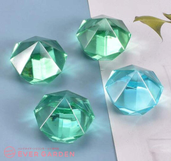 楽天市場】宝石 ダイヤ 8個 レジン シリコンモールド オルゴナイト uv 