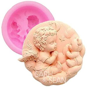 天使 クマ シリコンモールド レジン アロマストーン 手作り 石鹸 キャンドル 樹脂 粘土 オルゴナイト 型 抜き型 熊