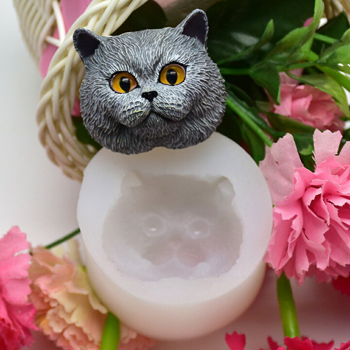 にくきゅう?オルゴナイト〜青猫〜 （猫のオルゴナイト☆白黒☆現品です 