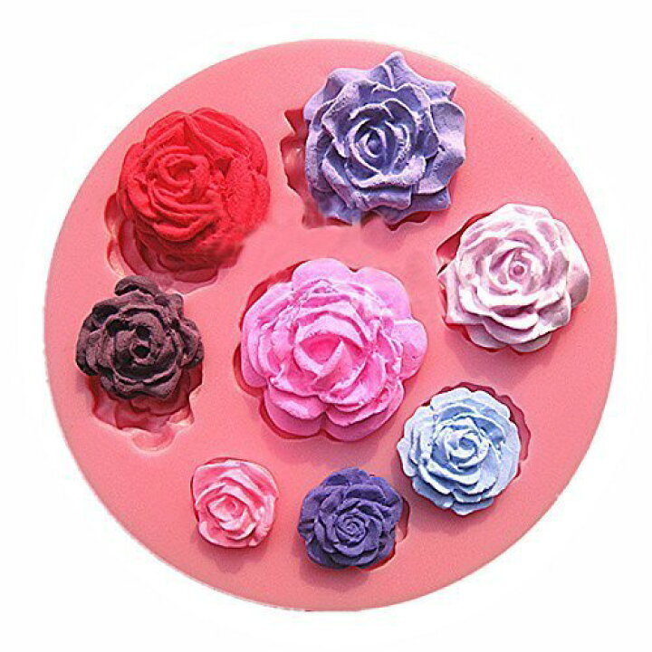 楽天市場 バラ 8個 薔薇 シリコンモールド レジン 手作り 石鹸 キャンドル 粘土 レジン シリコン モールド シリコン 型 抜き型 かわいい モールド 雑貨 レジンクラフト デコ パーツ オルゴナイト 型 シリコン セール ハンドメイド専門店エバーガーデン
