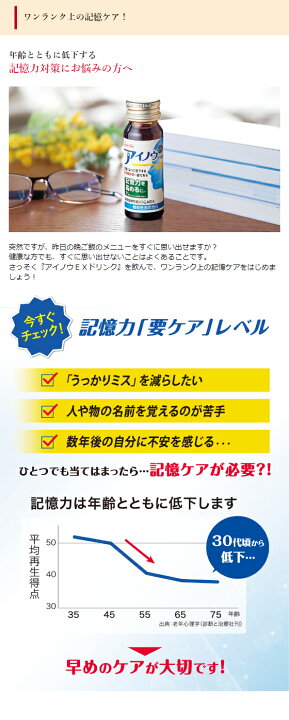 楽天市場】アイノウEX ドリンク 10本 機能性表示食品 目のピント調節 
