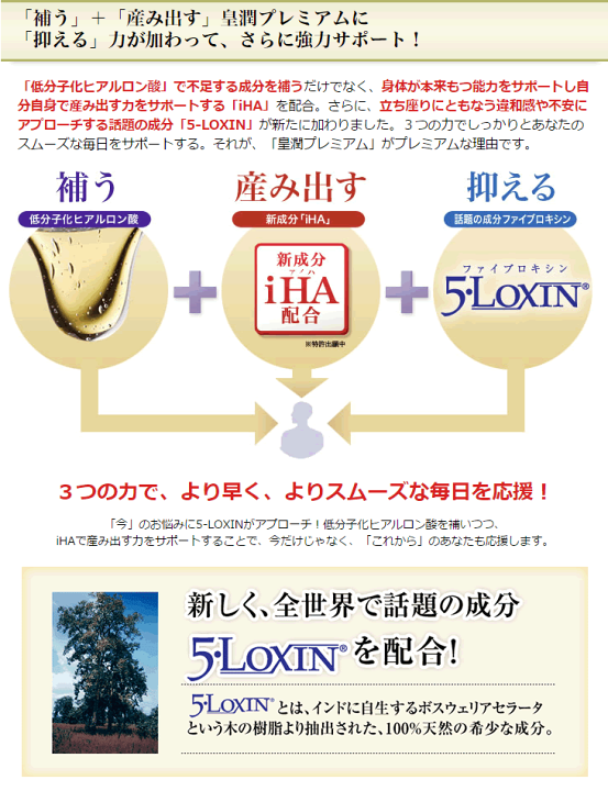 楽天市場】【増量キャンペーン】皇潤プレミアム 180粒 3箱セット 飲む 