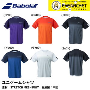 �yLINE�ǉ���5%OFF�N�[�|���z�z���z�o�{�� BABOLAT �E�G�A �E�F�A ���j�Q�[���V���c CLUB SHORT SLEEVE SHIRT BUG1310C �o�h�~���g���E�e�j�X