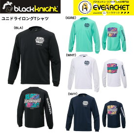 【最短出荷】【LINE追加で5%OFFクーポン配布中】ブラックナイト black knight ウエア　ウェア ユニ ドライロングTシャツ T-5201U バドミントン 2025FW 長袖