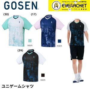 【LINE追加で5%OFFクーポン配布中】ゴーセン GOSEN ウエア ウェア ユニゲームシャツ T2512 バドミントン・テニス・ソフトテニス