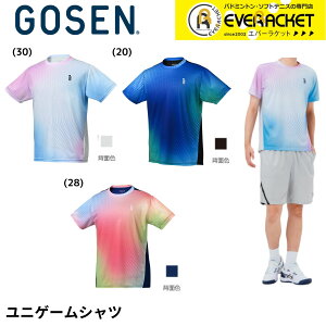 【LINE追加で5%OFFクーポン配布中】ゴーセン GOSEN ウエア ウェア ユニゲームシャツ T2514 バドミントン・テニス・ソフトテニス