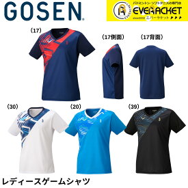 【最短出荷】ゴーセン GOSEN ウエア　ウェア レディースゲームシャツ T2561 バドミントン・テニス・ソフトテニス 2025FW