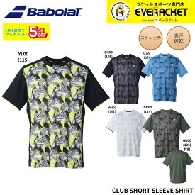 【新製品予約】バボラ BABOLAT ウエア ウェア CLUB SHORT SLEEVE SHIRT BUG6311C バドミントン・テニス 2026SS シャツ