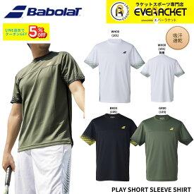 【新製品予約】バボラ BABOLAT ウエア ウェア PLAY SHORT SLEEVE SHIRT BUP6504 バドミントン・テニス 2026SS シャツ