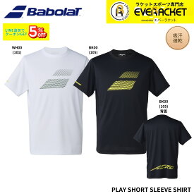 【新製品予約】バボラ BABOLAT ウエア ウェア PLAY SHORT SLEEVE SHIRT BUP6505 バドミントン・テニス 2026SS シャツ