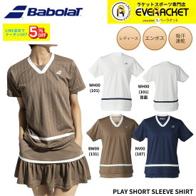 【新製品予約】バボラ BABOLAT ウエア ウェア PLAY SHORT SLEEVE SHIRT BWG6326 バドミントン・テニス 2026SS シャツ