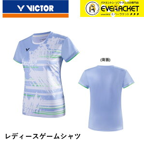 【LINE追加で5%OFFクーポン配布中】ビクター VICTOR ウエア ウェア ゲームシャツ(レディース) T-41013 バドミントン ユニフォーム  ユニフォーム