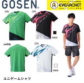 【ポスト投函送料無料】ゴーセン GOSEN ウエア ゲームシャツ T2402 バドミントン・テニス