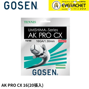 【LINE追加で5%OFFクーポン配布中】ゴーセン GOSEN テニスストリング ガット AK PRO CX16  TS76020P 硬式テニス