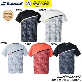 【専門店会限定商品】【最短出荷】バボラ BABOLAT ウエア ウェア BD SHORT SLEEVE SHIRT ユニゲームシャツ BUG5317B バドミントン B-5