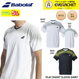 【新製品予約】バボラ BABOLAT ウエア ウェア PLAY SHORT SLEEVE SHIRT BUG6303 バドミントン・テニス 2026SS シャツ