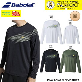 【新製品予約】バボラ BABOLAT ウエア ウェア PLAY LONG SLEEVE SHIRT BUP6503 バドミントン・テニス 2026SS シャツ