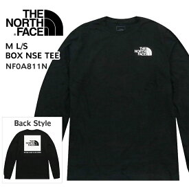 ザ ノースフェイス THE NORTH FACE Tシャツ M L/S BOX NSE TEE ボックス ロゴ ハーフドーム メンズ レディース ユニセックス 長袖 NF0A811N KY4 ブラック 定番 人気