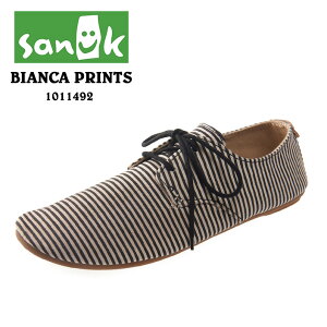�yOUTLET�z ���[�X�A�b�v ���f�B�[�X SANUK �T�k�[�N BIANCA PRINTS �r�A���J�v�����g 1011492 �V���[�Y �� ������� �y�V
