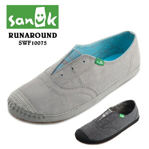 �yOUTLET�z �X���b�|�� ���f�B�[�X SANUK �T�k�[�N RUNAROUND �����A���E���h SIDEWALK SURFERS SWF10075 �V���[�Y �X���b�v�I�� ������� �� ������ �؂��� �t���b�g �y�V ��������