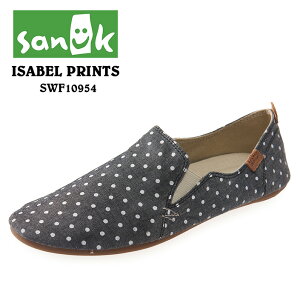 �yOUTLET�z �X���b�|�� ���f�B�[�X SANUK �T�k�[�N ISABEL PRINTS �C�U�x���v�����g SWF10954 �V���[�Y �X���b�v�I�� ������� �� �y�V ��������
