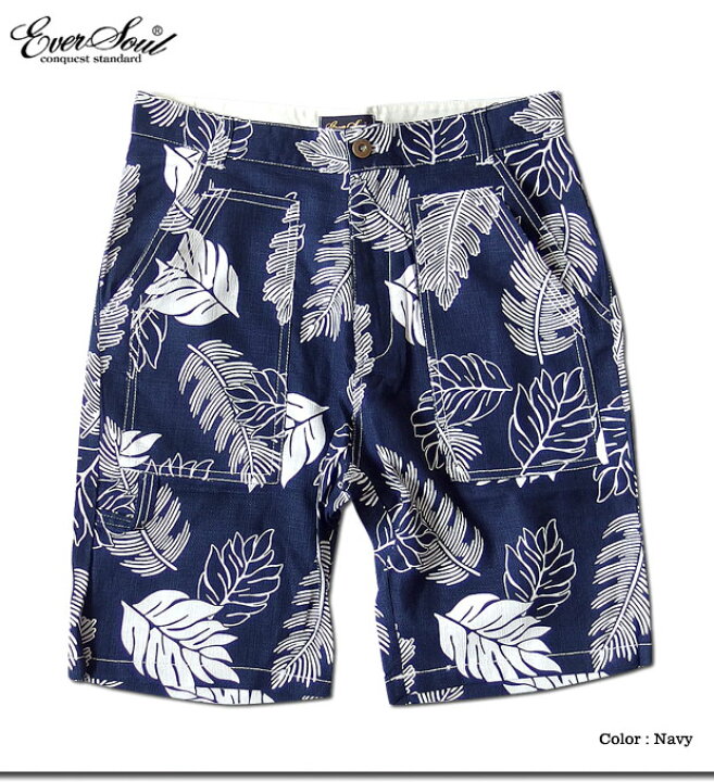 Sale Off ハーフショートパンツ メンズ プリペラ 花柄 フラワー プリント ショートパンツ 短パン ボタニカル Monitoring Bloosat Ci