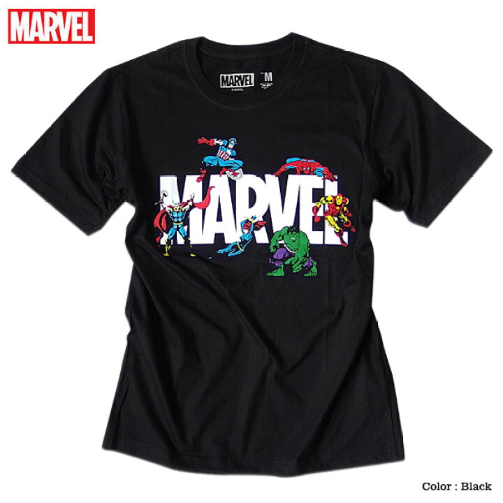 楽天市場 ネコポス便で送料無料 スパイダーマン アイアンマン マーベル ｔシャツ 半袖 プリント ロゴ キャラクター Marvel アメコミ Tシャツ グッズ メンズ 黒 ブラック Eversoul Plus 公式 メンズ通販