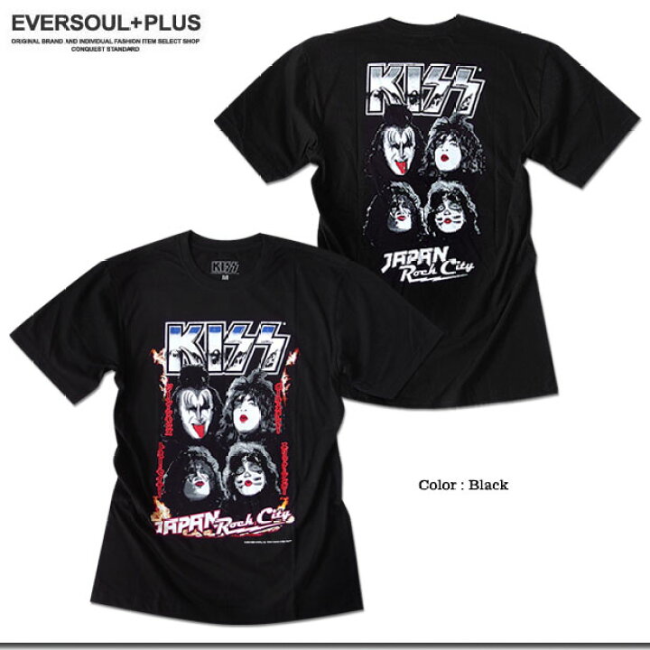 楽天市場】KISS APPAREL 正規品 kiss Tシャツ メンズ キッス 半袖 