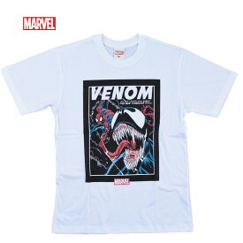 【クロネコゆうパケット便で送料無料】ベノム マーベル Tシャツ 半袖 スパイダーマン ヴェノム メンズ ハルク プリントt キャラクター MARVEL アメコミ tシャツ VENOM グッズ キャラクター 白 ホワイト ストリート ダンス 誕生日プレゼント