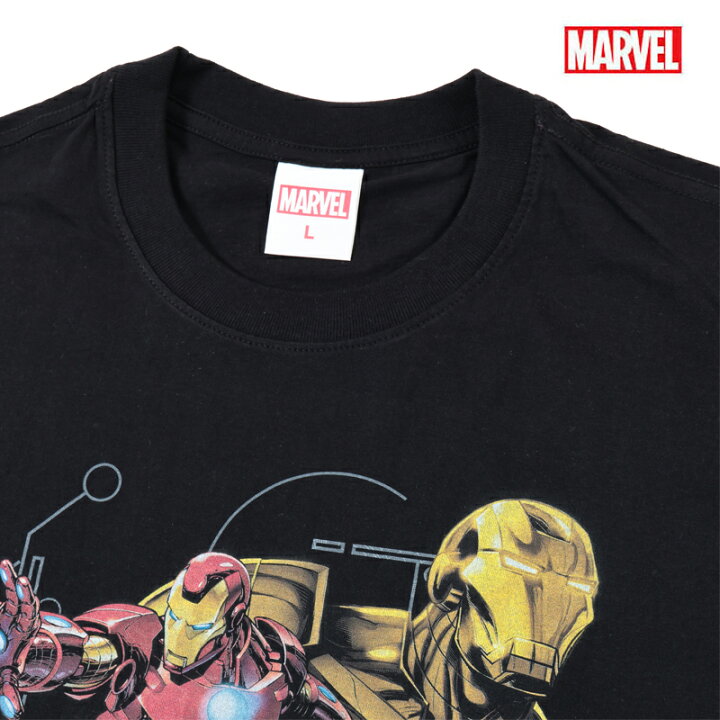 楽天市場】MARVEL マーベル Tシャツ アイアンマン tシャツ メンズ 半袖 